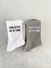 Load image into Gallery viewer, One Step at a Time - Slogan Crew Socks