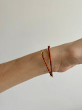 Load image into Gallery viewer, Hope Rope Bracelet - Burnt Red (Silver)