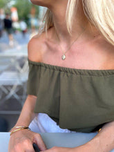 Load image into Gallery viewer, Cherished Bond - Evil Eye Locket Pendant - White Gold