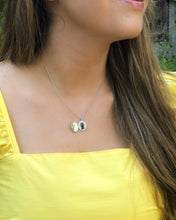 Load image into Gallery viewer, Cherished Bond - Evil Eye Locket Pendant - White Gold