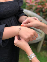 Load image into Gallery viewer, Healing Heather - Sunstone Gemstone Bracelet