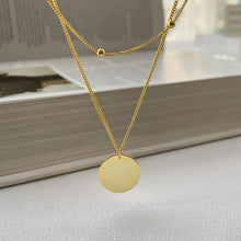 Load image into Gallery viewer, Layered Gold Coin Necklace