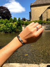 Load image into Gallery viewer, Never Waste A Good Crisis - Quote Bangle - (Gold)