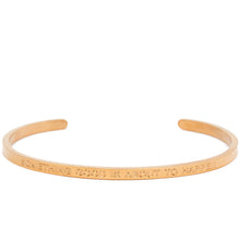 Load image into Gallery viewer, Something Good Is About To Happen - Quote Bangle - (Gold)