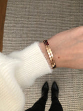 Load image into Gallery viewer, Something Good Is About To Happen - Quote Bangle - (Rose Gold)