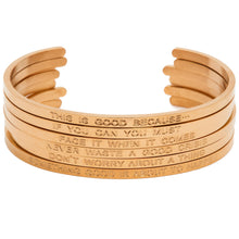 Load image into Gallery viewer, Gold Trio - Quote Bangles