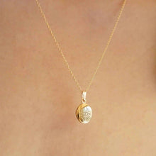 Load image into Gallery viewer, Cherished Bond - Evil Eye Locket Pendant - Gold Vermeil