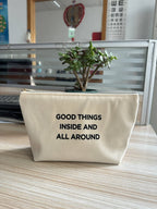 Positivity Pouch - Good Things Inside Slogan
