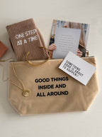 The Little Reminder Motivational Gift Set – Quote Socks, Pouch & Surprise Jewellery