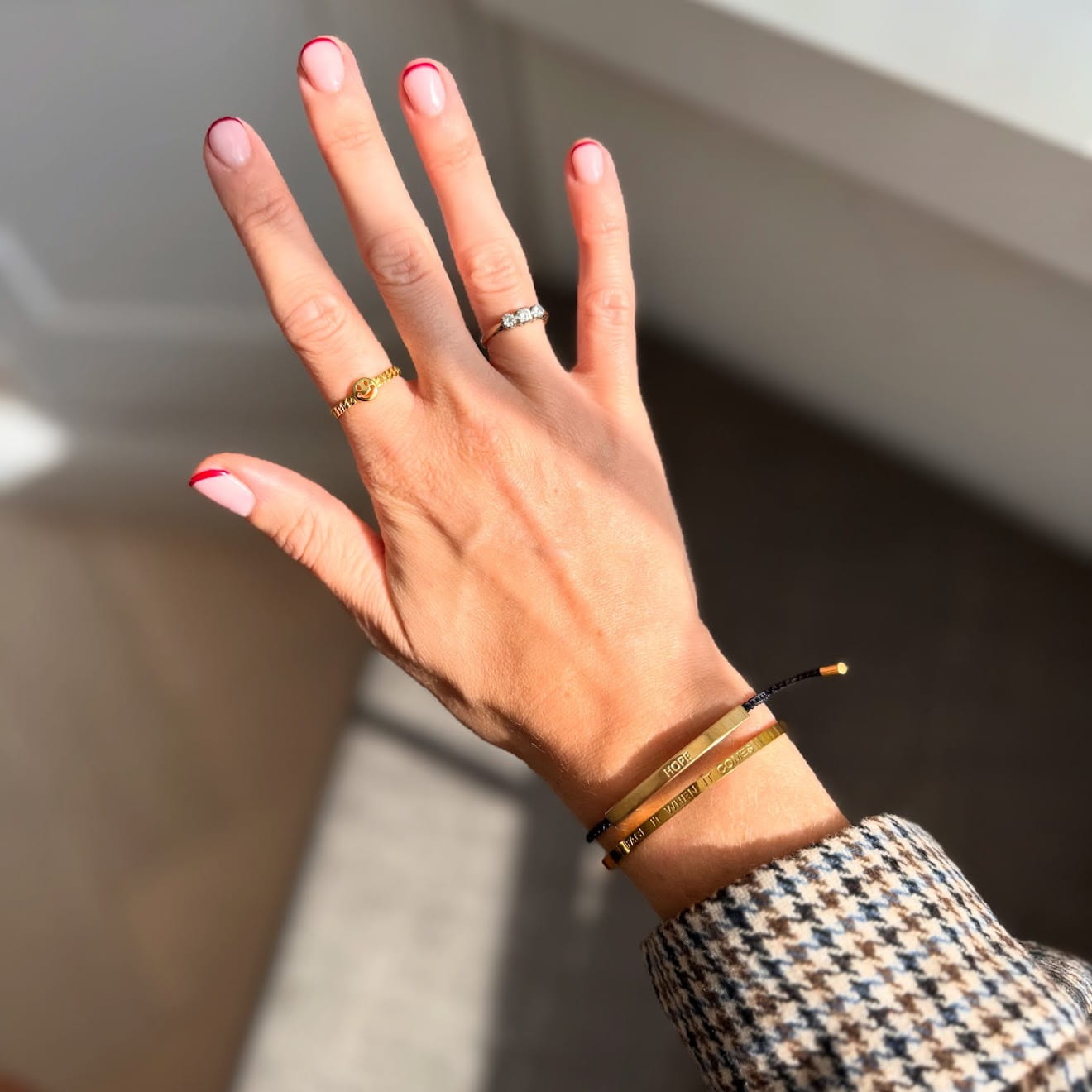 Face It When It Comes Quote Bangle – Gold, Silver & Rose Gold