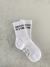 Load image into Gallery viewer, One Step at a Time - Slogan Crew Socks
