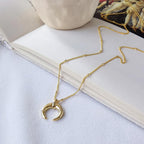 Crescent Moon Necklace - Gold