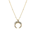 Crescent Moon Necklace - Gold