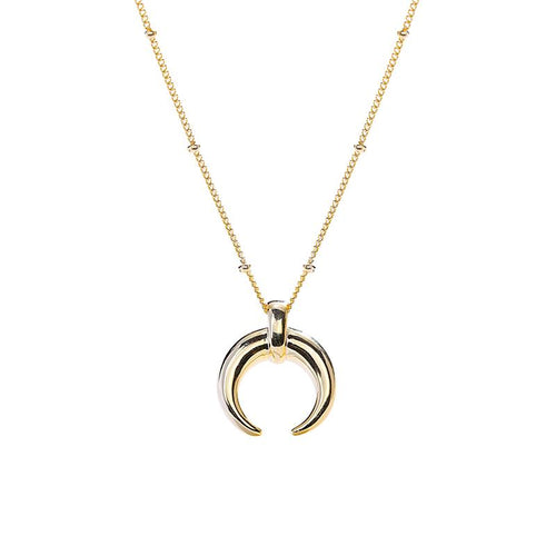 Crescent Moon Necklace - Gold