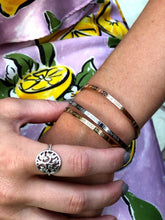 Load image into Gallery viewer, Don&#39;t Worry About a Thing - Quote Bangle - (Rose Gold)
