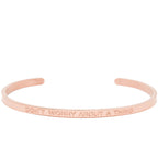 Don't Worry About a Thing - Quote Bangle - (Rose Gold)