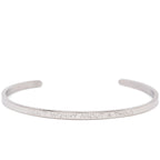 Don't Worry About a Thing - Quote Bangle (Silver)