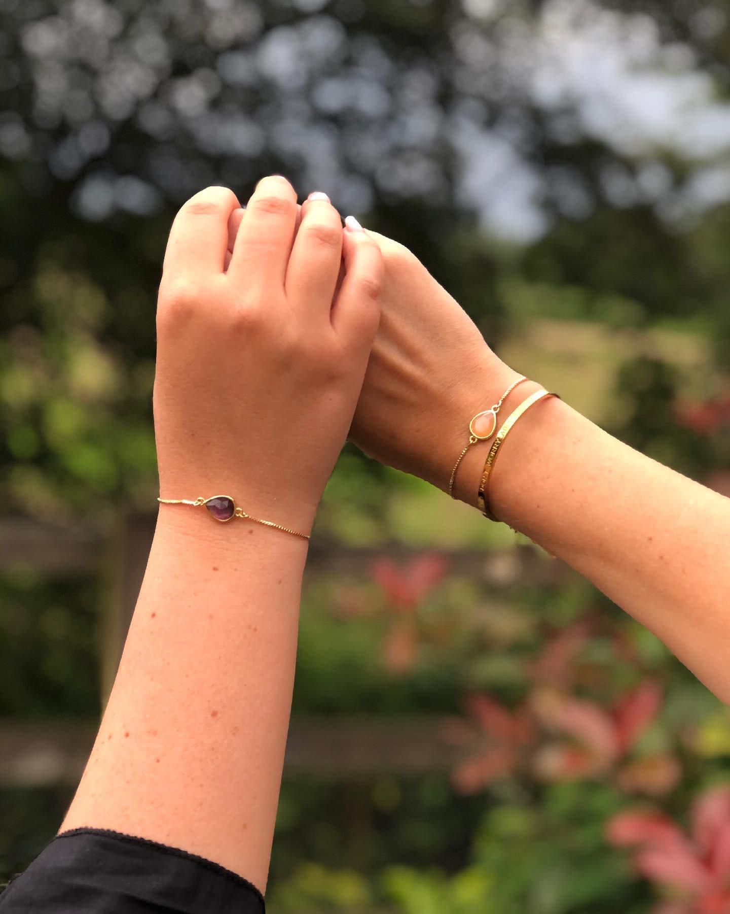 Healing Heather - Sunstone Gemstone Bracelet