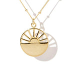 Night Follows Day Necklace - 14k Gold