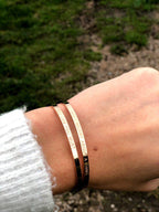 If You Can You Must - Quote Bangle - (Gold)