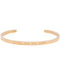 If You Can You Must - Quote Bangle - (Gold)