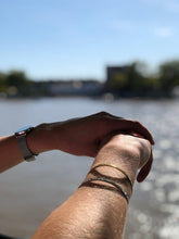 Load image into Gallery viewer, If You Can You Must - Quote Bangle - (Silver)
