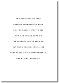 Keep Pushing Forwards - Best of the Blog - Print
