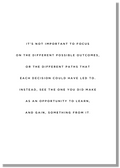 Learn From Decisions - Best of the Blog - Print