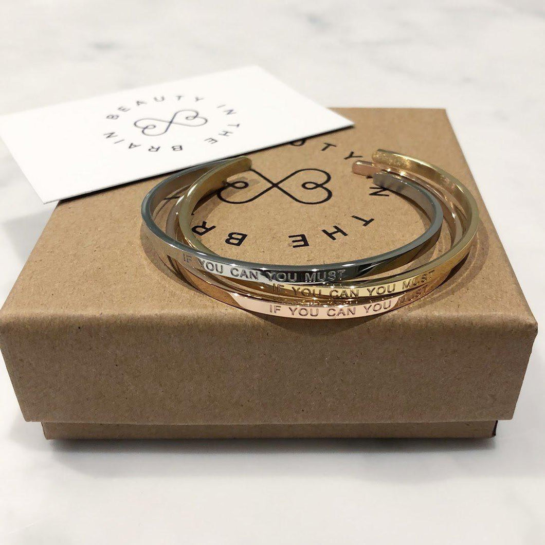Mixed Trio - Quote Bangles