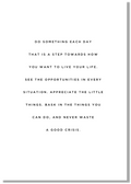 Never Waste A Good Crisis - Best of the Blog - Print