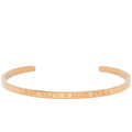 Never Waste A Good Crisis - Quote Bangle - (Gold)