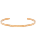 Never Waste A Good Crisis - Quote Bangle - (Gold)