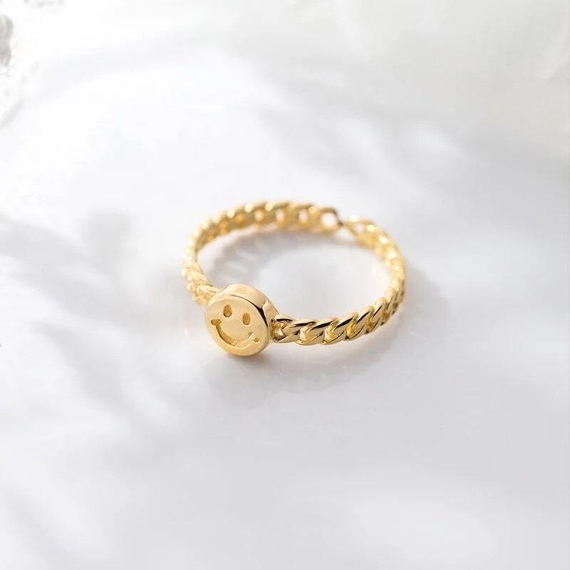 Smiley Ring - Gold