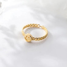 Load image into Gallery viewer, Smiley Ring - Gold
