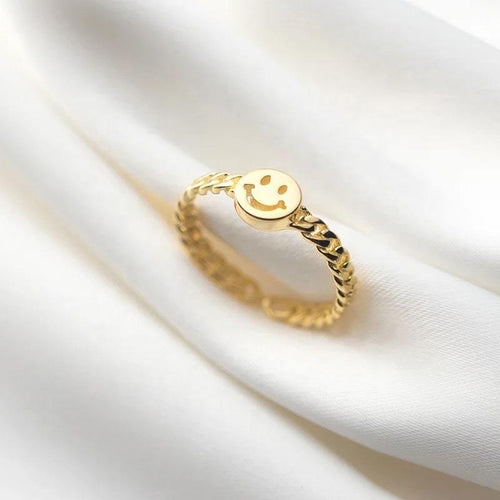 Smiley Ring - Gold