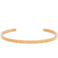 Something Good Is About To Happen - Quote Bangle - (Gold)