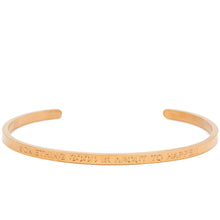 Load image into Gallery viewer, Something Good Is About To Happen - Quote Bangle - (Gold)
