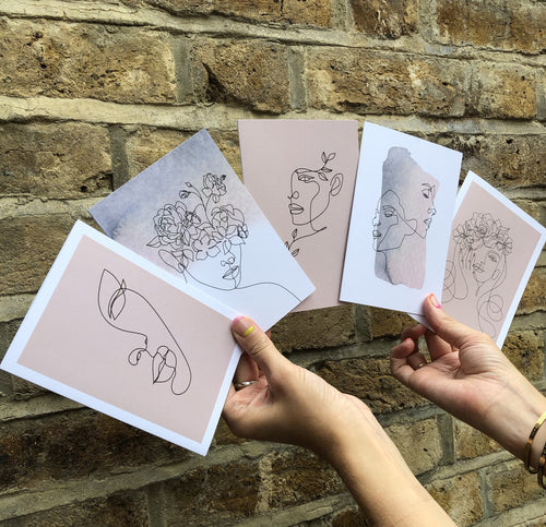 The 'Face It' Pack - Greeting Cards