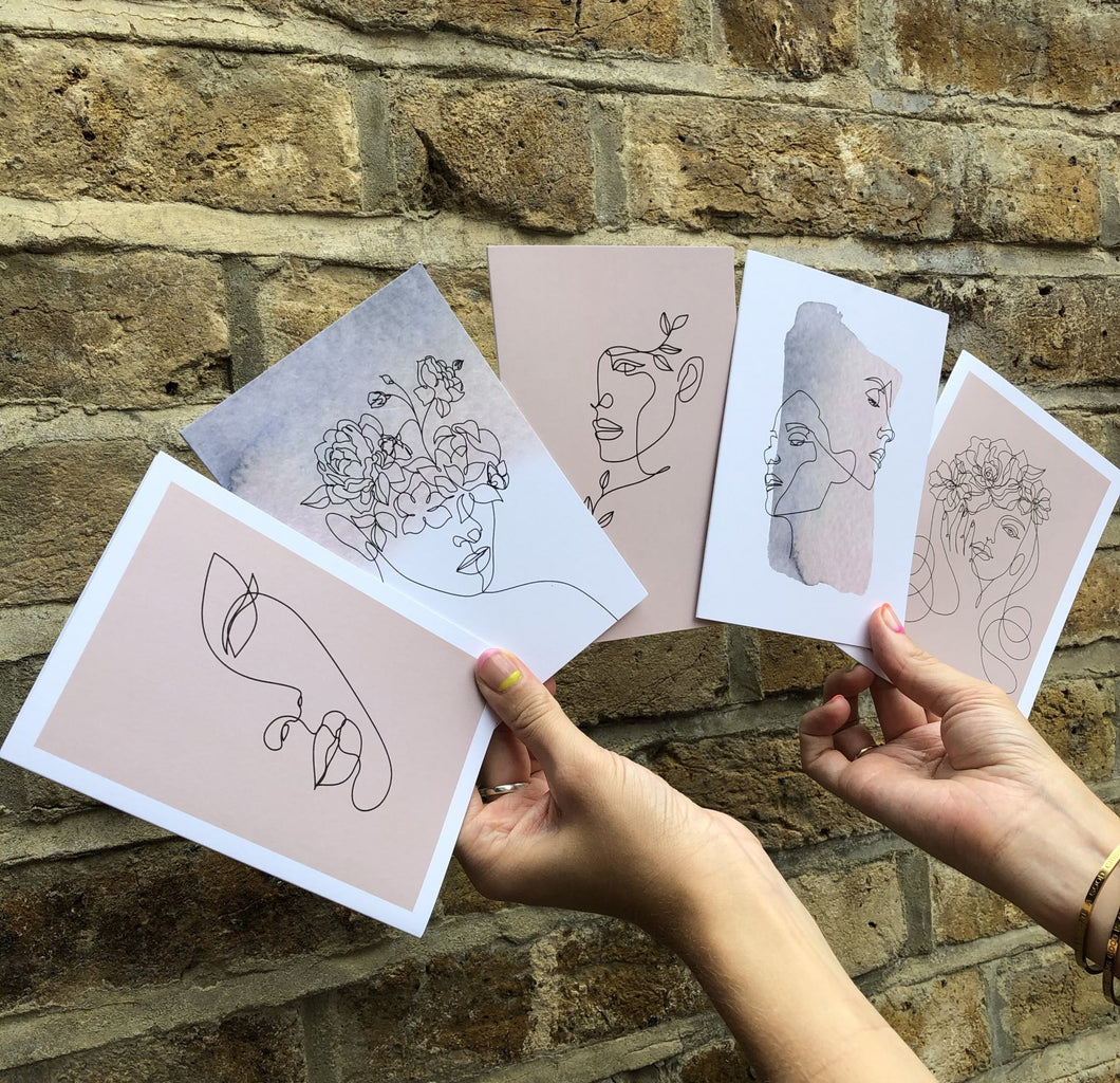 The 'Face It' Pack - Greeting Cards