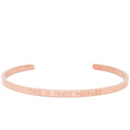 This Is Good Because - Quote Bangle - (Rose Gold)