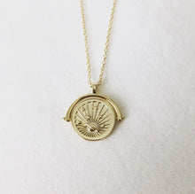 Load image into Gallery viewer, Universe Spinning Charm Necklace - Gold
