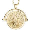 Universe Spinning Charm Necklace - Gold