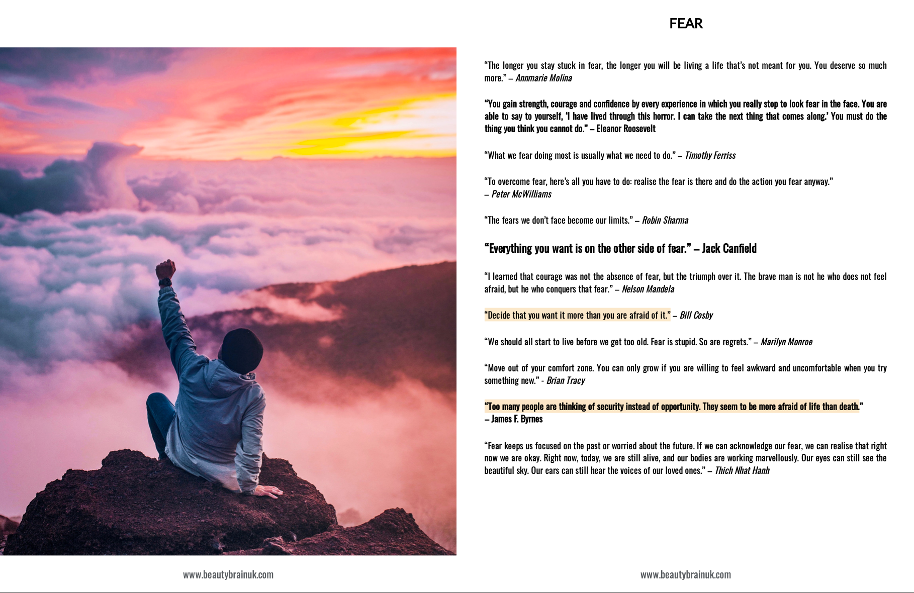 Inspirational Quotes Ebook: 101 Quotes That Will Allow You to Handle Anything